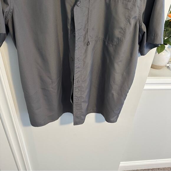 Eddie Bauer Gray Fisherman Top Large - Picture 9 of 11